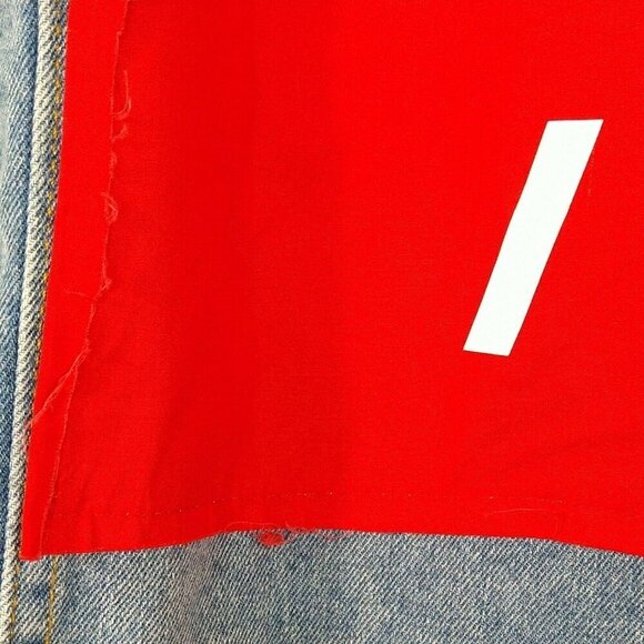 Mod Wave Movement Denim Jean Jacket Button Up XL - Picture 12 of 12